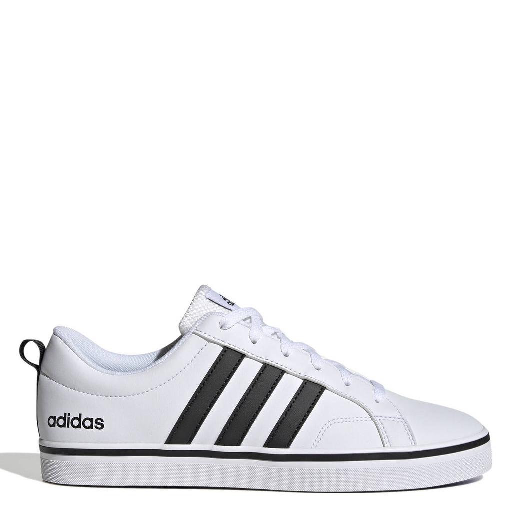 Wit en zwarte heren adidas Sportswear VS Pace 2.0 sneakers van imitatieleer/voering: textiel met veters