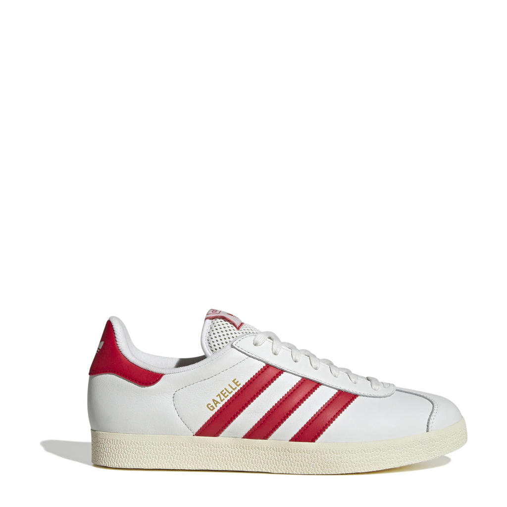 Witte unisex adidas Originals Gazelle sneakers van suede/voering: mesh/voetbed: ortholite met veters