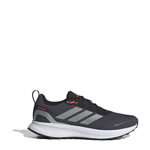 adidas Performance Runfalcon 5 TR hardloopschoenen zwart/zilver metallic afbeelding