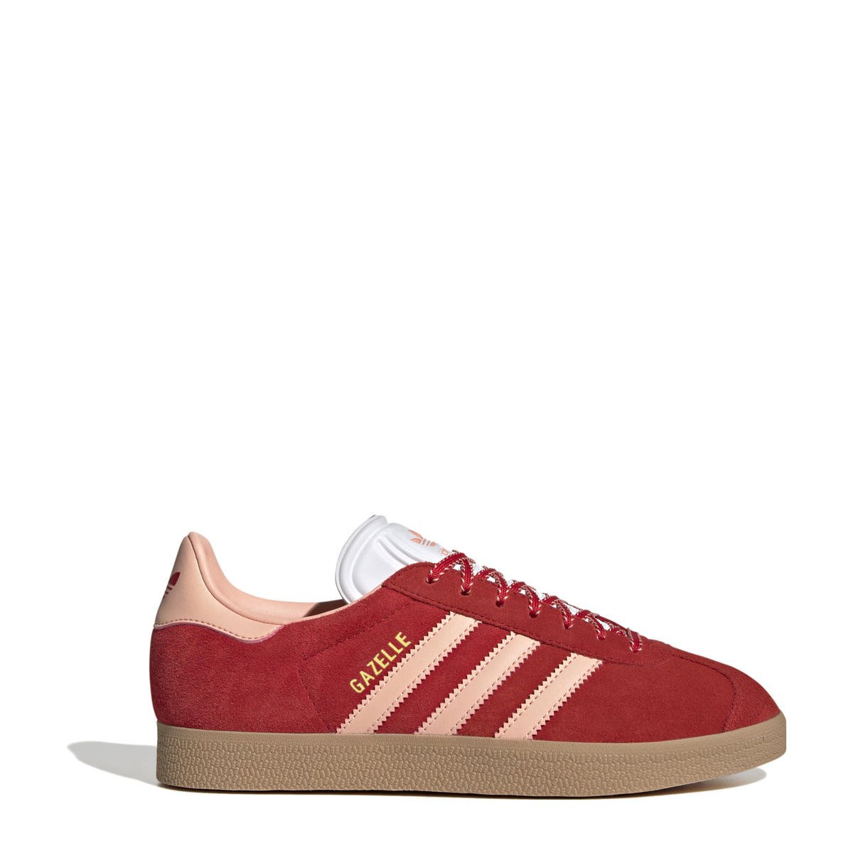 adidas Originals Gazelle sneakers rood/roze wehkamp