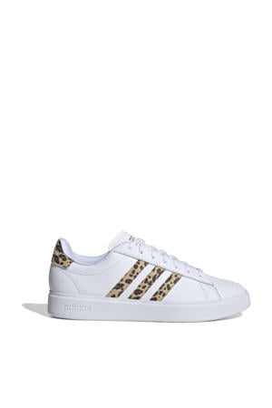 Grand Court 2.0 sneakers wit/beige/zwart