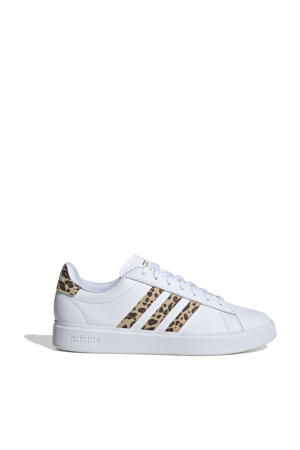 Grand Court 2.0 sneakers wit/beige/zwart