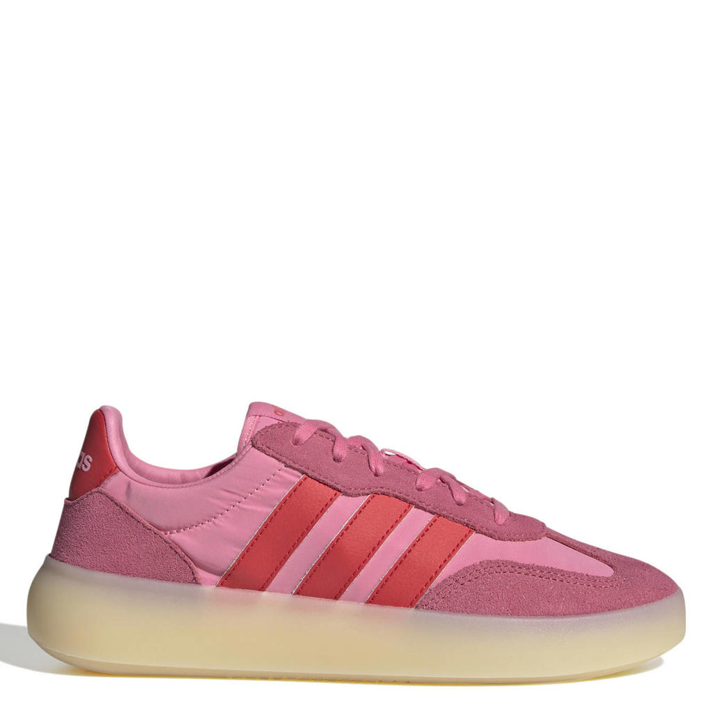 Roze en rode dames adidas Sportswear Barreda Decode sneakers van nylon-suède/voering: mesh/voetbed: eva met veters