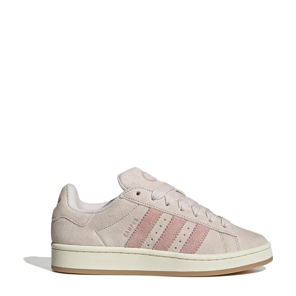 Lichtroze en roze dames adidas Originals Campus 00s sneakers van suède/voering: mesh/voetbed: eva met veters