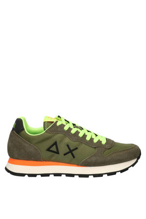 Tom Fluo  suède sneakers olijfgroen