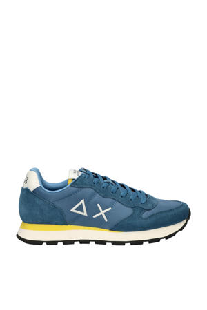 Tom Solid  suède sneakers blauw