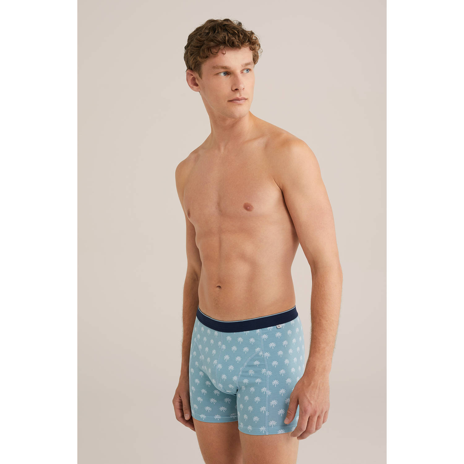 WE Fashion boxershort lichtblauw