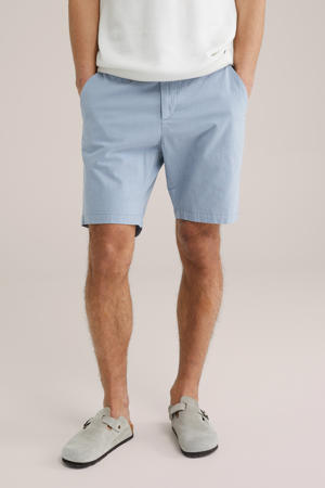 relaxed chino short grijsblauw