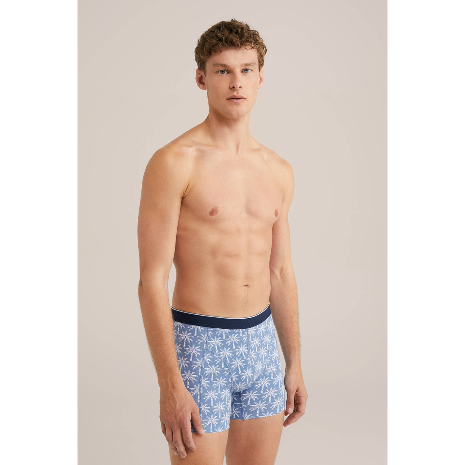 WE Fashion boxershort grijsblauw