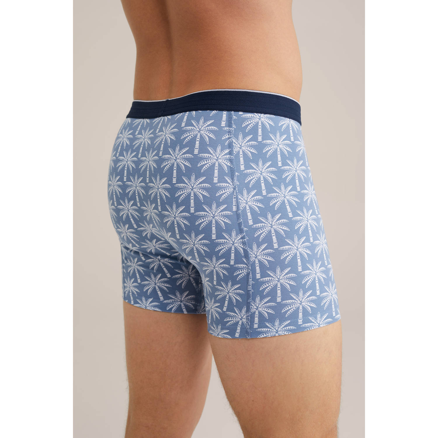 WE Fashion boxershort grijsblauw