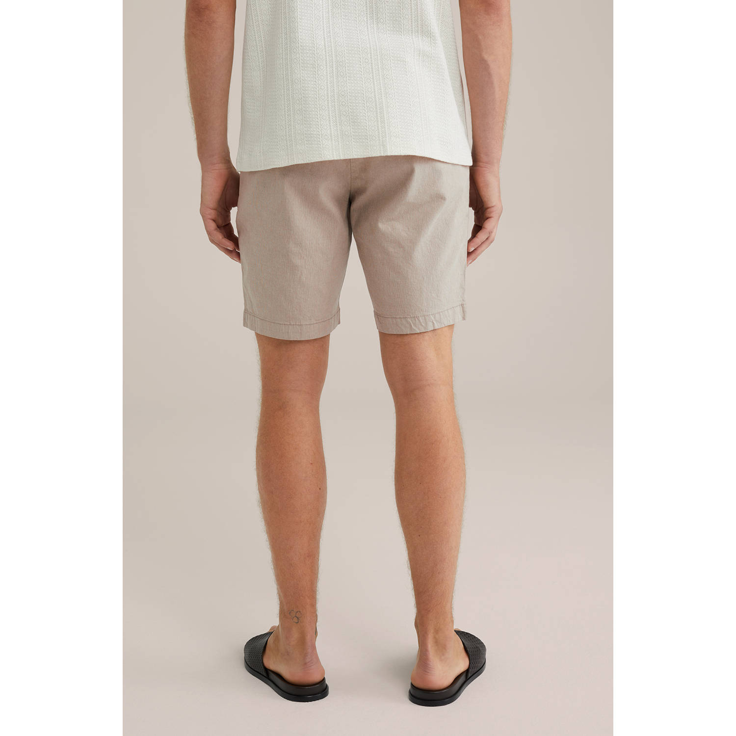 WE Fashion regular chino short beige