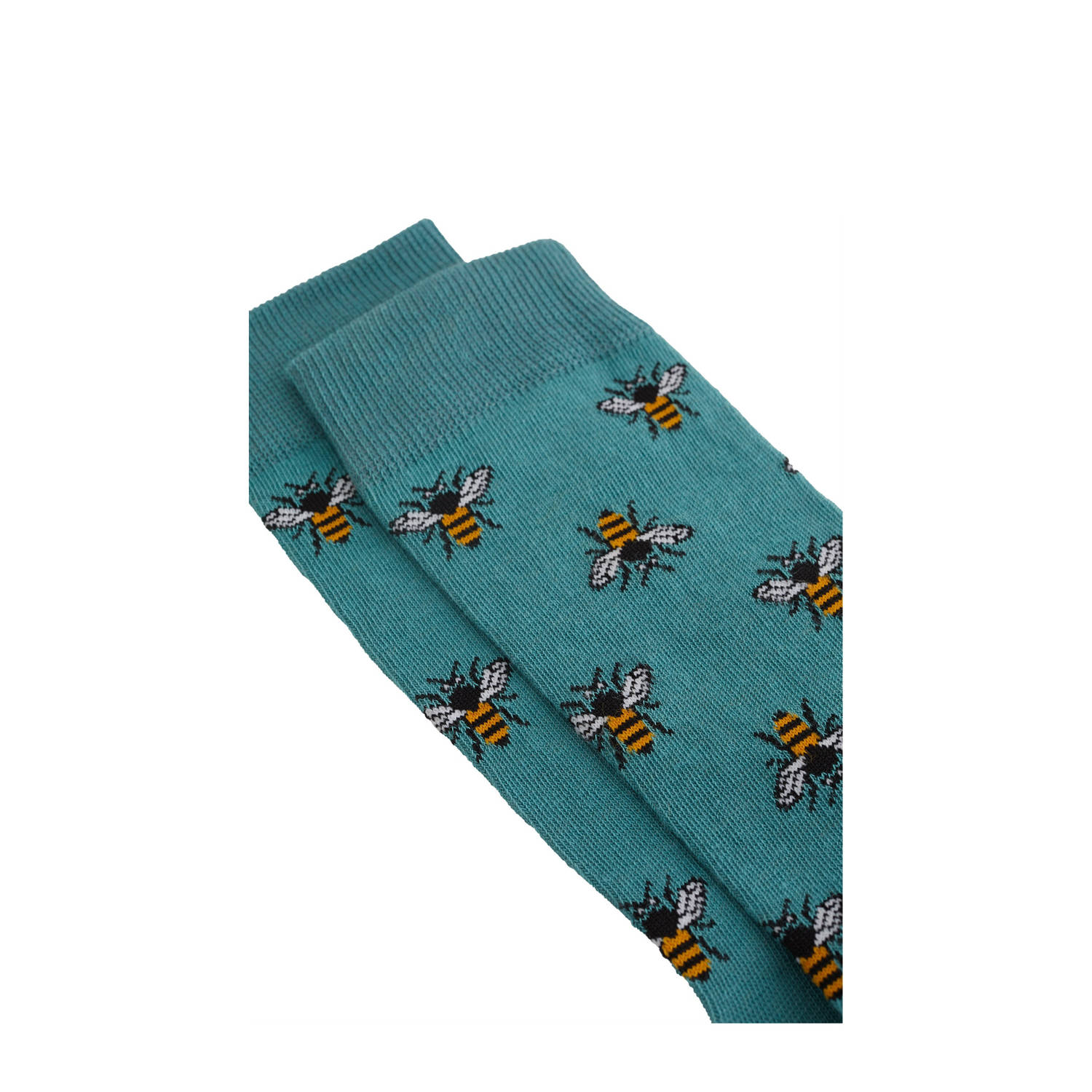 WE Fashion sokken met all over print groen