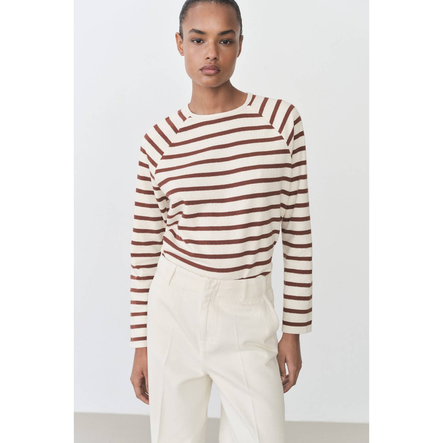 Mango pullover ecru