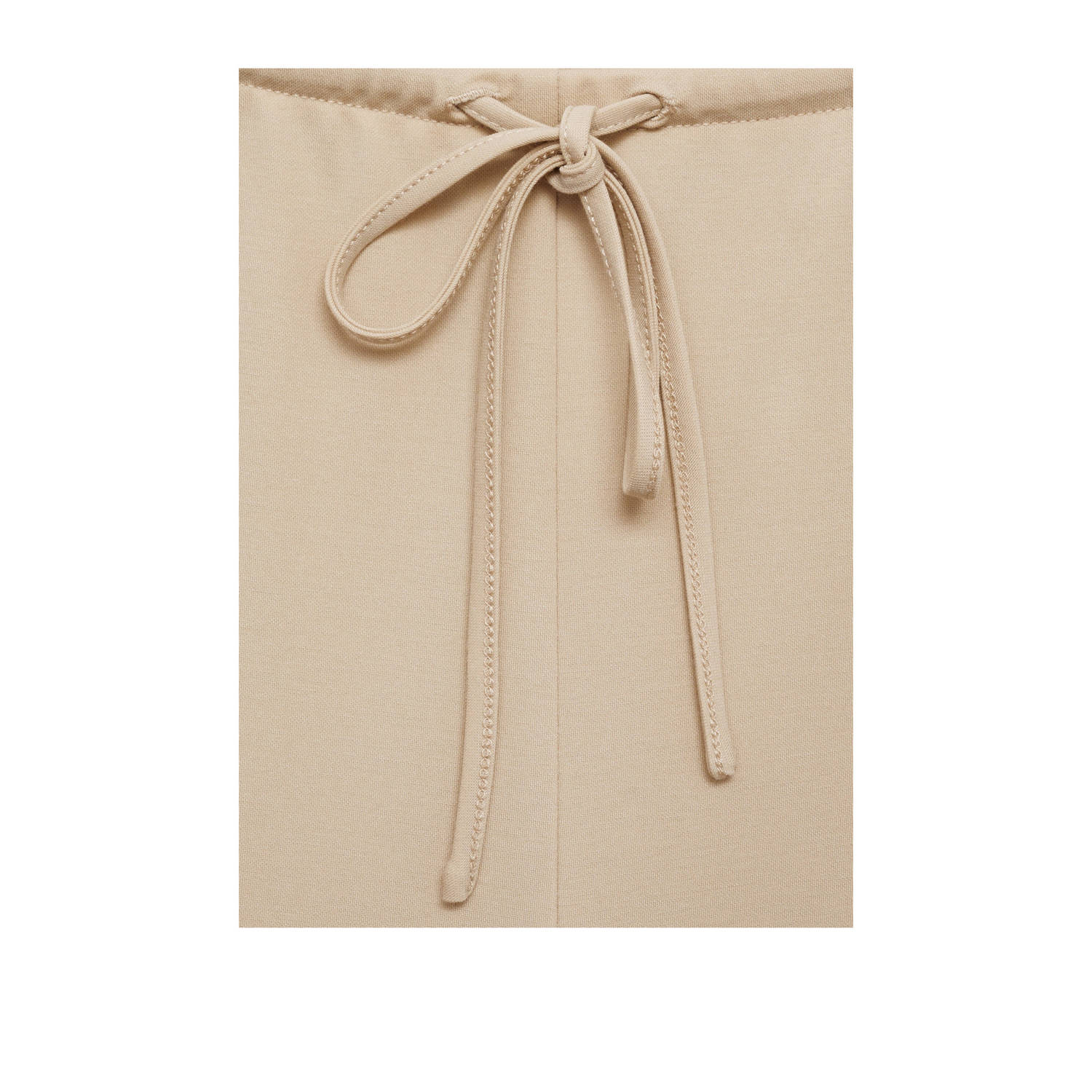 Mango regular waist casual broek beige