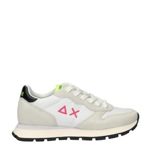 Ally Solid Nylon suède sneakers wit
