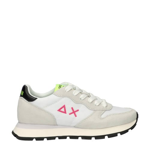 SUN68 Ally Solid Nylon suède sneakers wit afbeelding