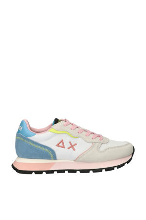 Ally Color Explosion suède sneakers wit/multi