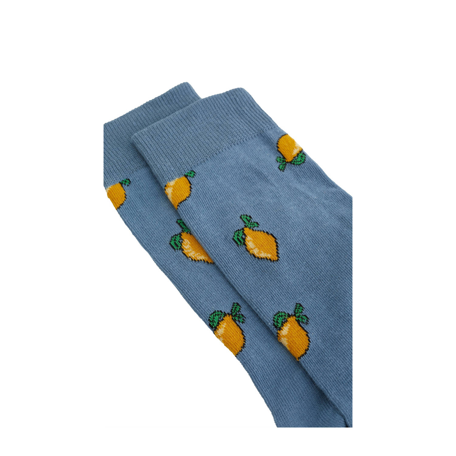 WE Fashion sokken met all over print blauw