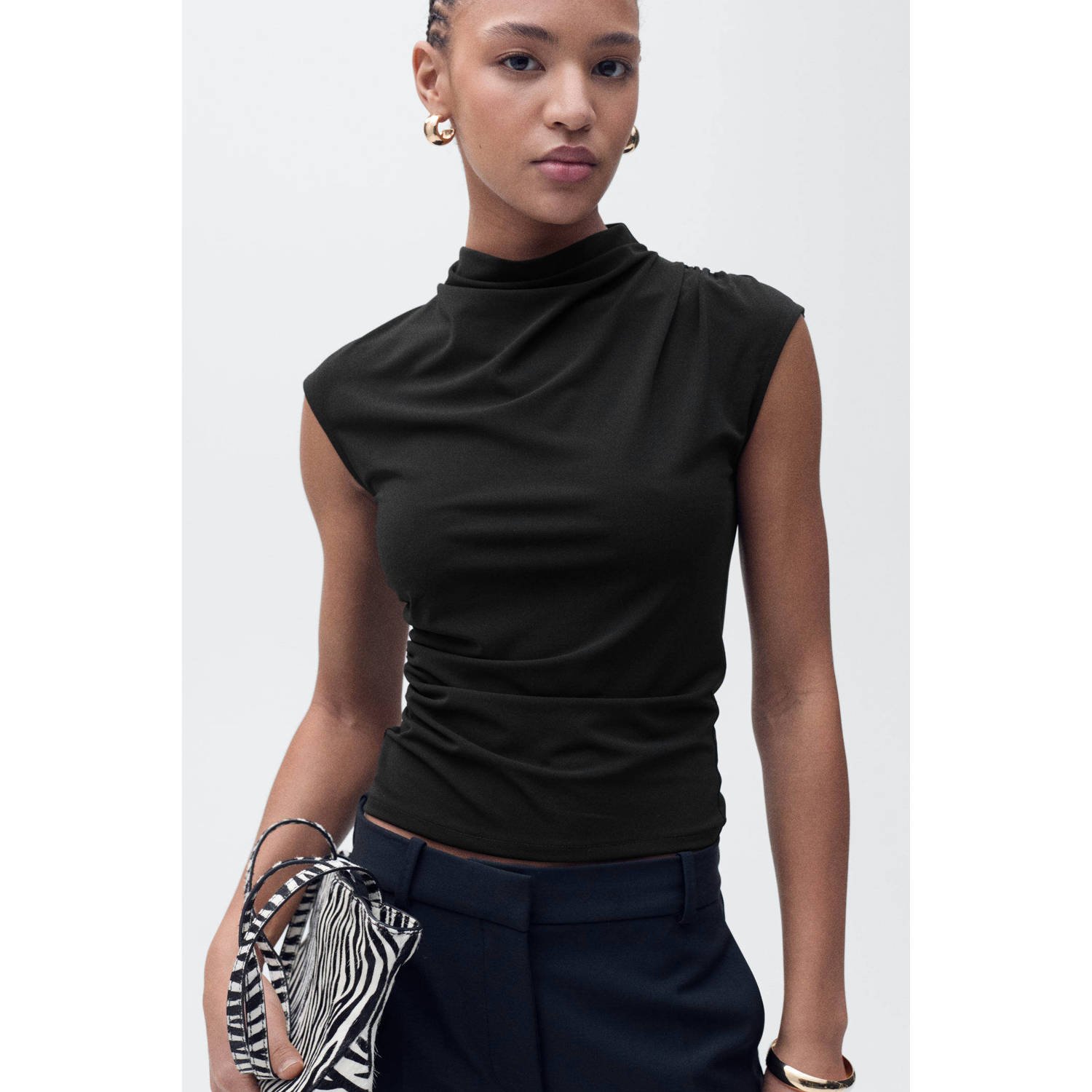 Mango top zwart