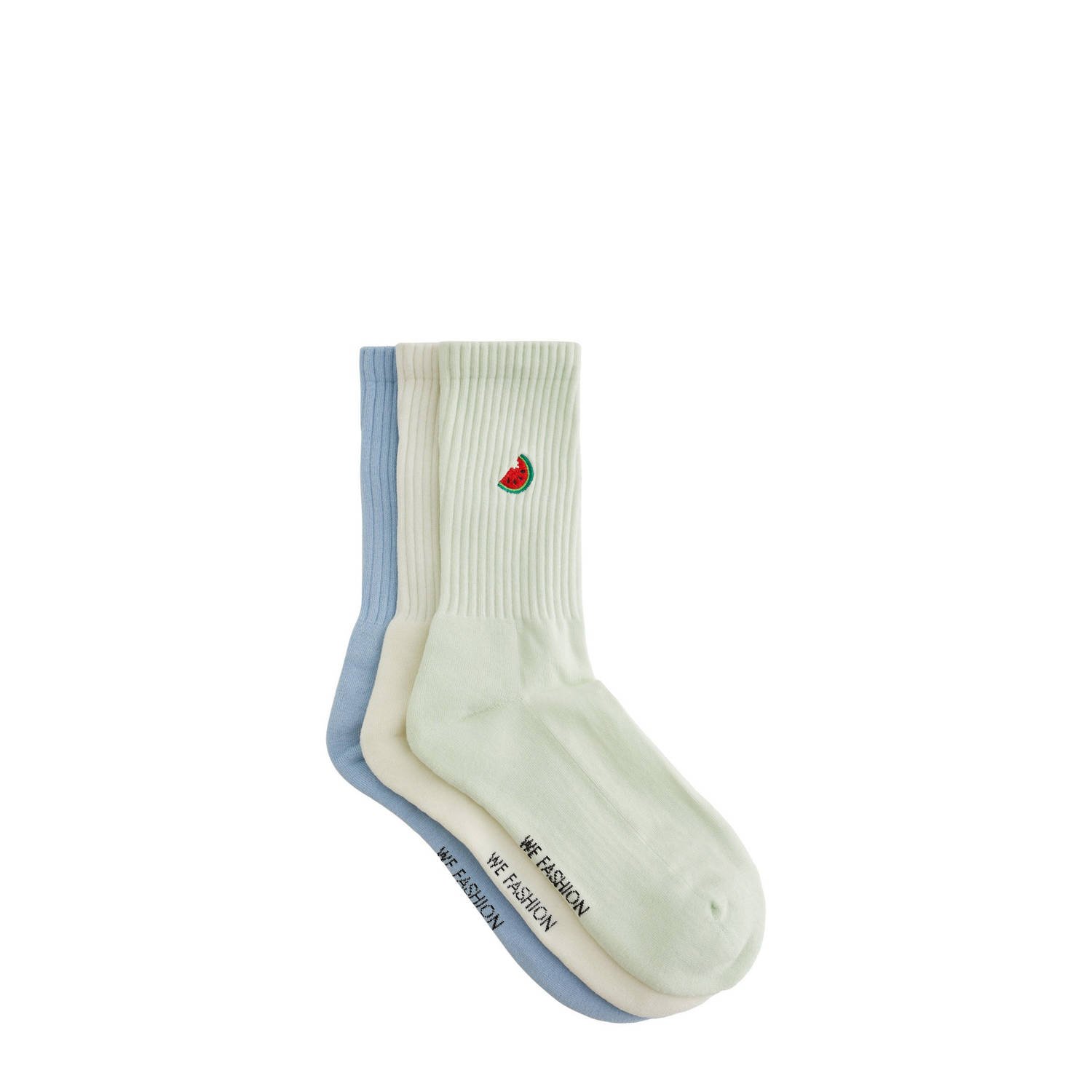 WE Fashion sokken set van 3 multi