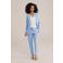 WE Fashion tapered regular waist pantalon lila