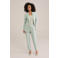 WE Fashion tapered regular waist pantalon mintgroen
