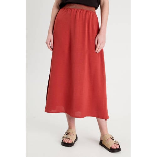 Cache Cache midi rok koraalrood afbeelding