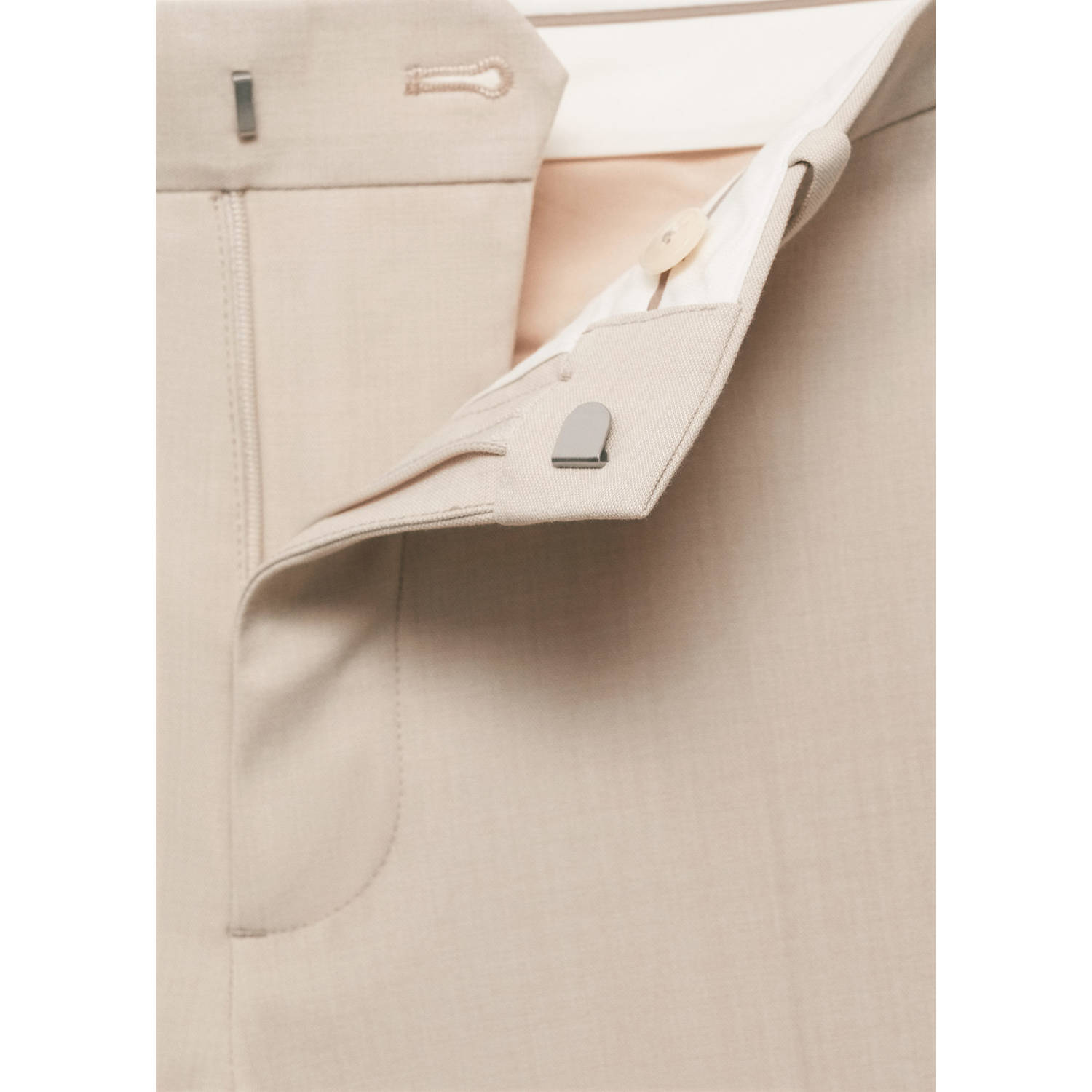 Mango Man super slim pantalon ecru