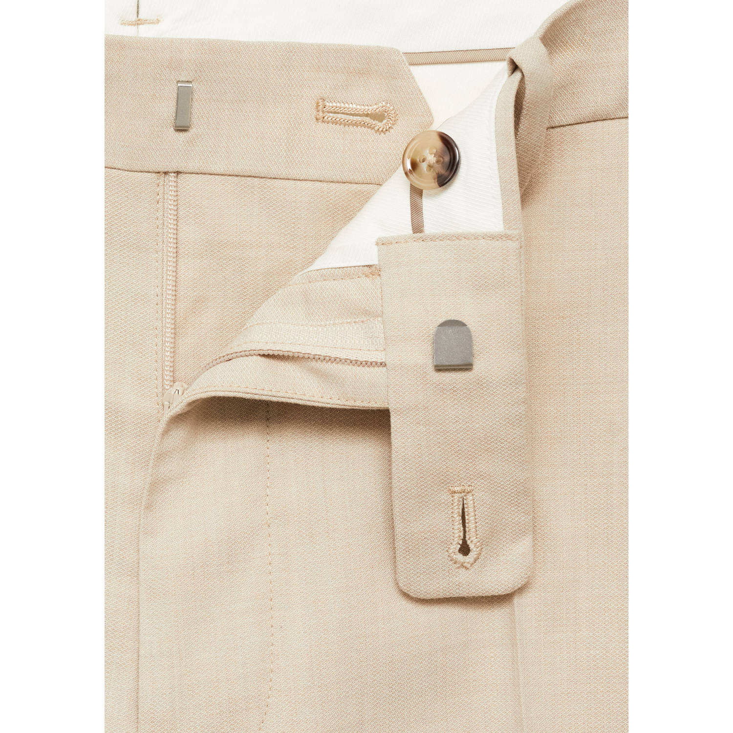 Mango Man slim pantalon beige
