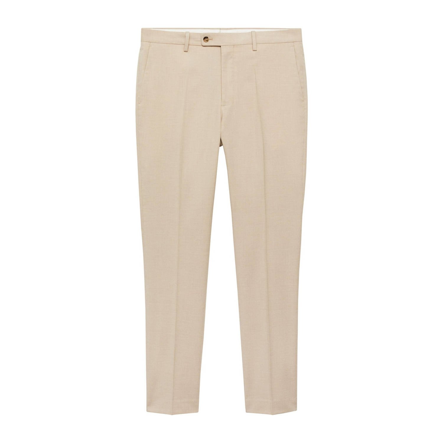 Mango Man slim pantalon beige