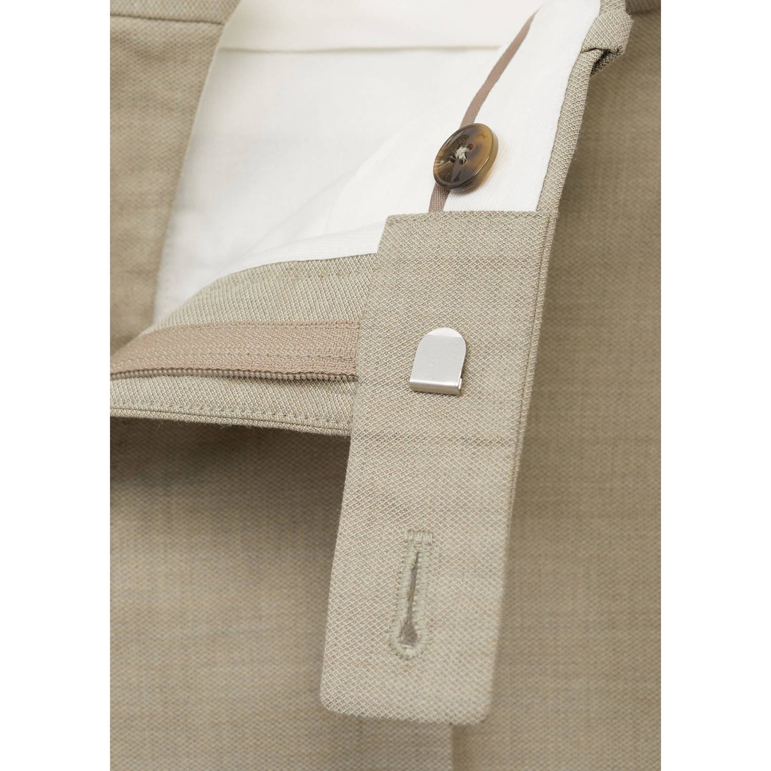Mango Man slim pantalon taupe
