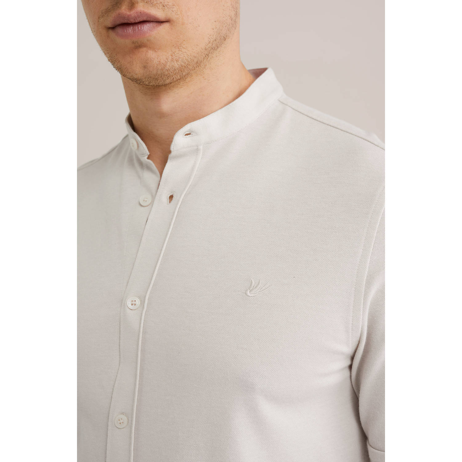 WE Fashion WE Fundamentals casual overhemd ecru
