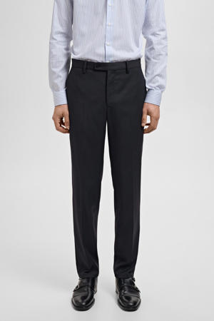 slim pantalon donkerblauw