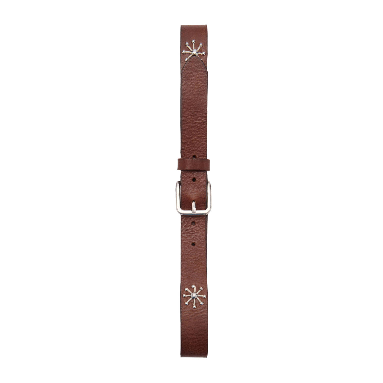 Mango leren riem bruin