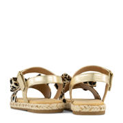 thumbnail: Graceland sandalen met panterprint goud/beige/zwart