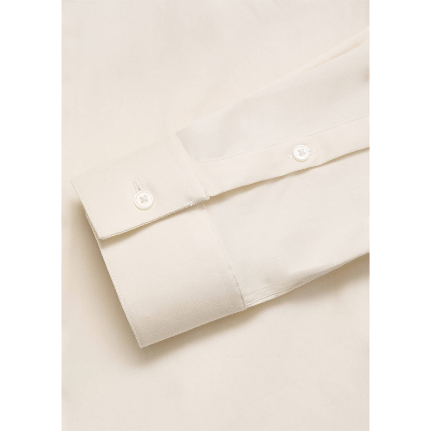 Mango Man super slim fit overhemd ecru