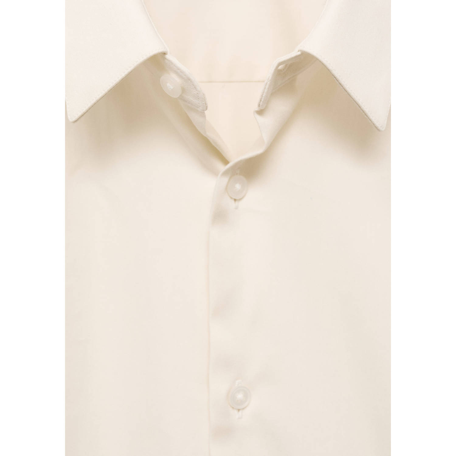 Mango Man super slim fit overhemd ecru