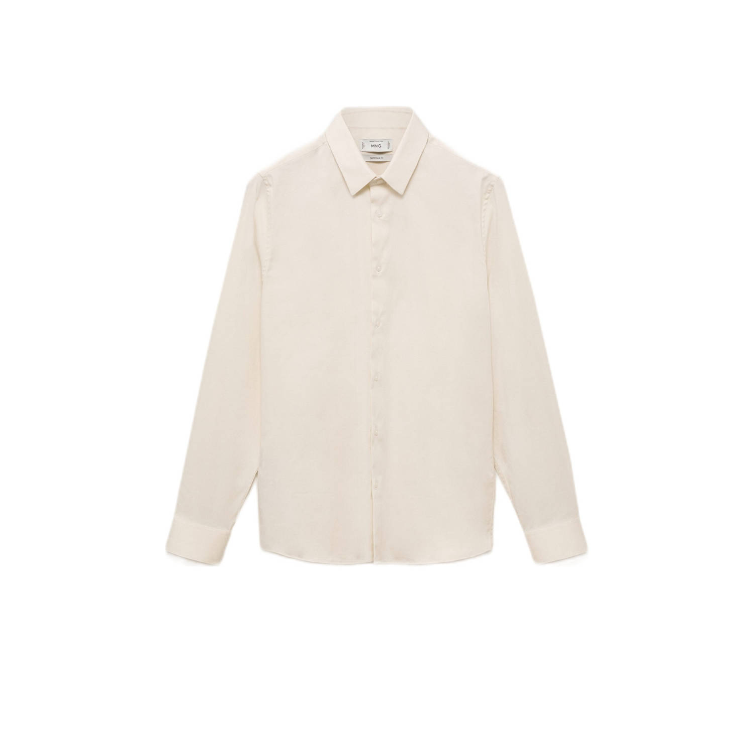 Mango Man super slim fit overhemd ecru