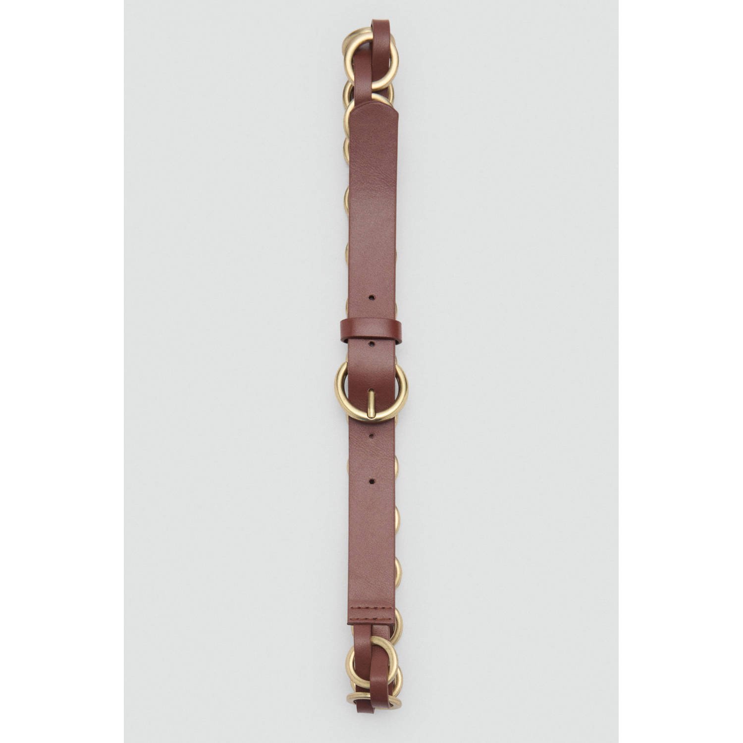 Mango riem bruin