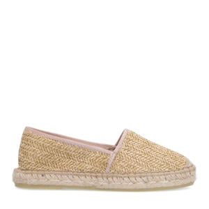 raffia espadrilles beige