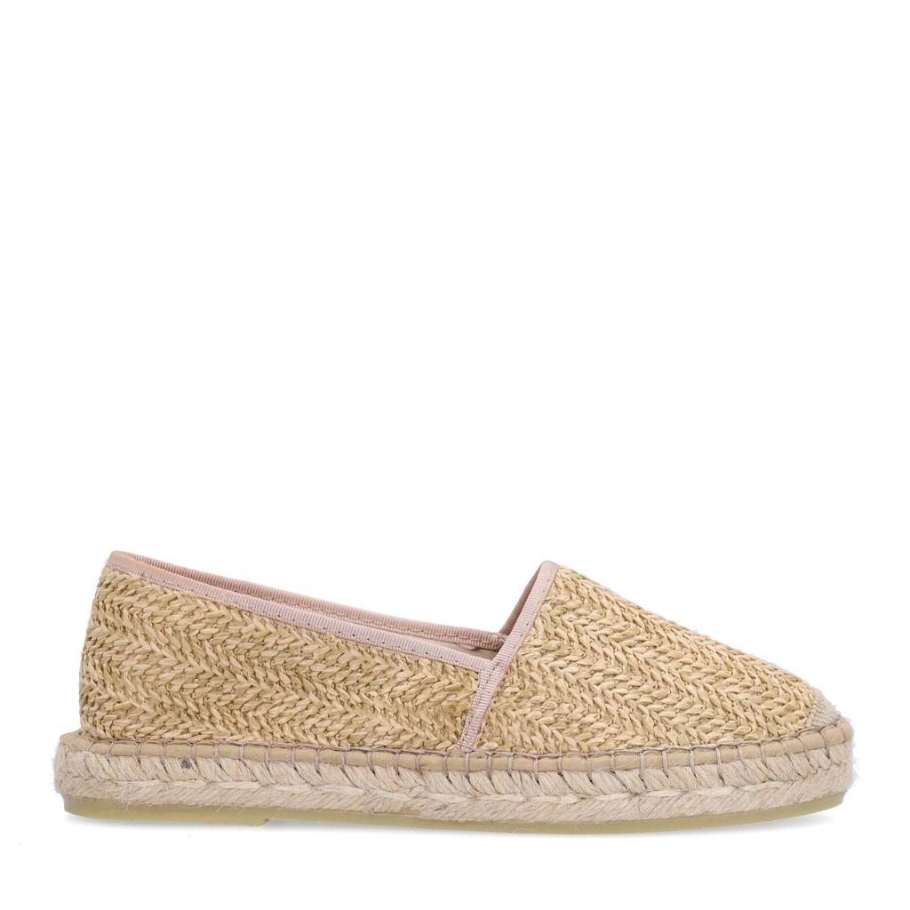 Beige dames Manfield raffia espadrilles