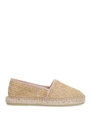 raffia espadrilles beige