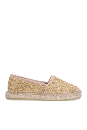 raffia espadrilles beige