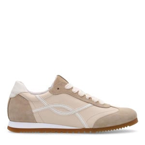 suède sneakers beige