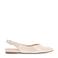Manfield leren slingback loafers ecru