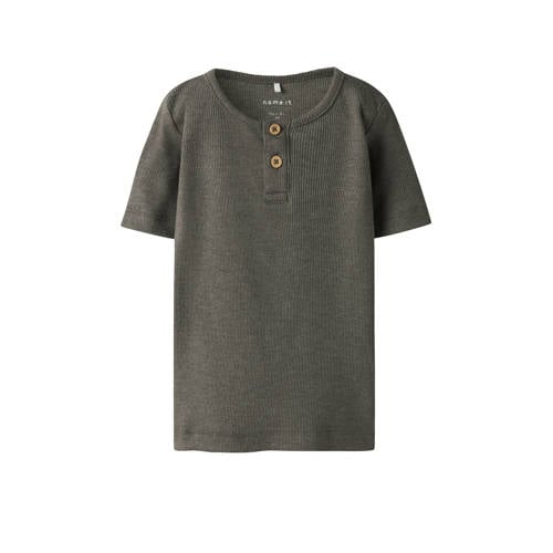 NAME IT MINI T-shirt donkergroen afbeelding