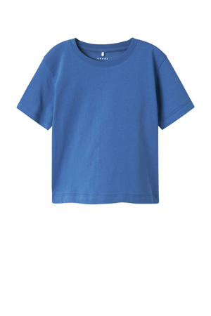 T-shirt kobaltblauw