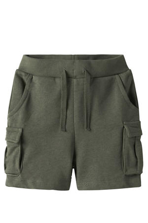 sweatshort olijfgroen