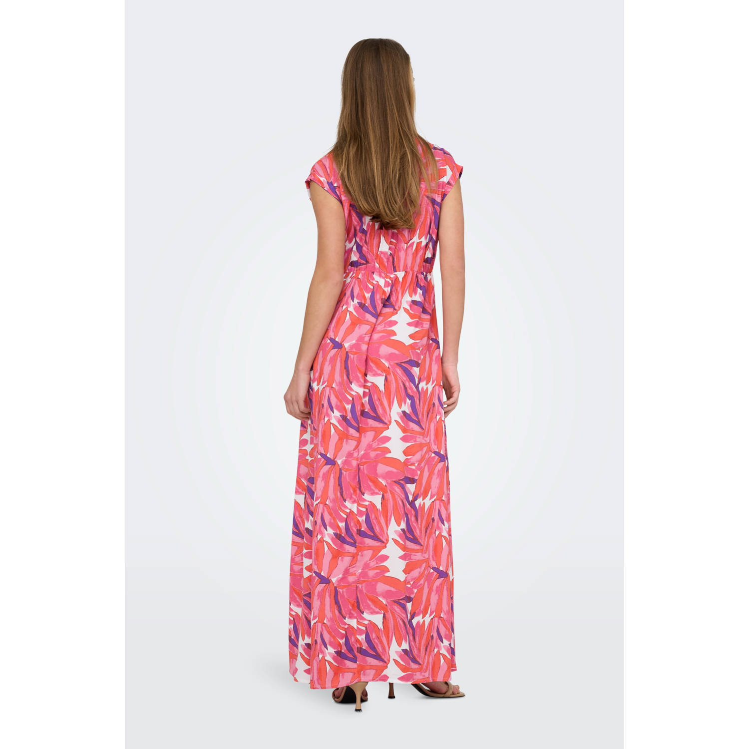 ONLY maxi jurk roze