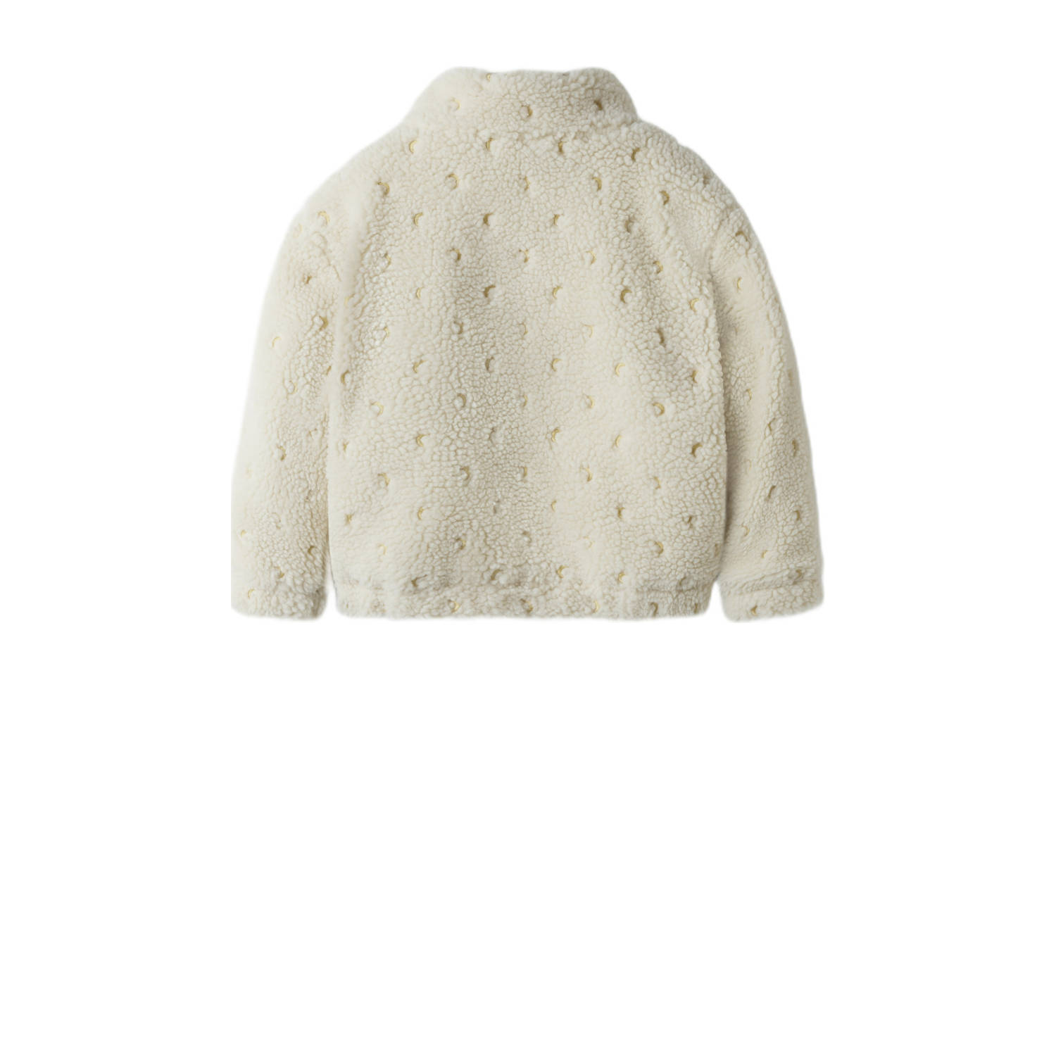 LIL' ATELIER MINI teddy jas ecru